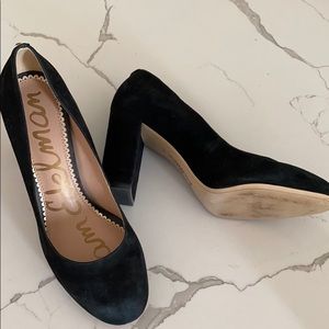 Sam Edelman Stillson black round tie pump